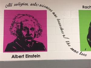 Einstein mural 